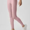 Airlift High-Waist Alignment Legging – Vintage-Rosa/Weiß