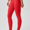 Airlift High-Waist Alignment Leggings – Leuchtend Rot/Weiß