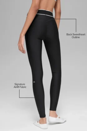 Airlift High-Waist Alignment Leggings – Schwarz/Weiß