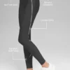 Airlift High-Waist Haven Leggings – Anthrazit/Weiß