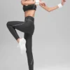 Airlift High-Waist Haven Leggings – Anthrazit/Weiß