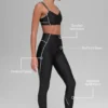 Airlift High-Waist Haven Leggings – Schwarz/Weiß