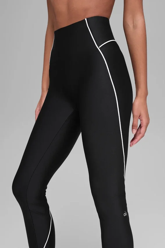 Airlift High-Waist Haven Leggings – Schwarz/Weiß