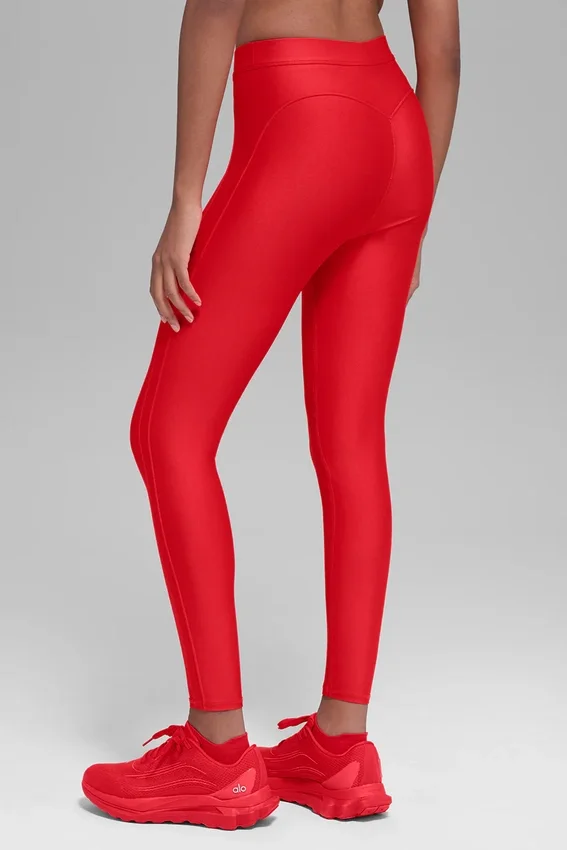Airlift High-Waist Ignite 7/8-Leggings – Leuchtend Rot