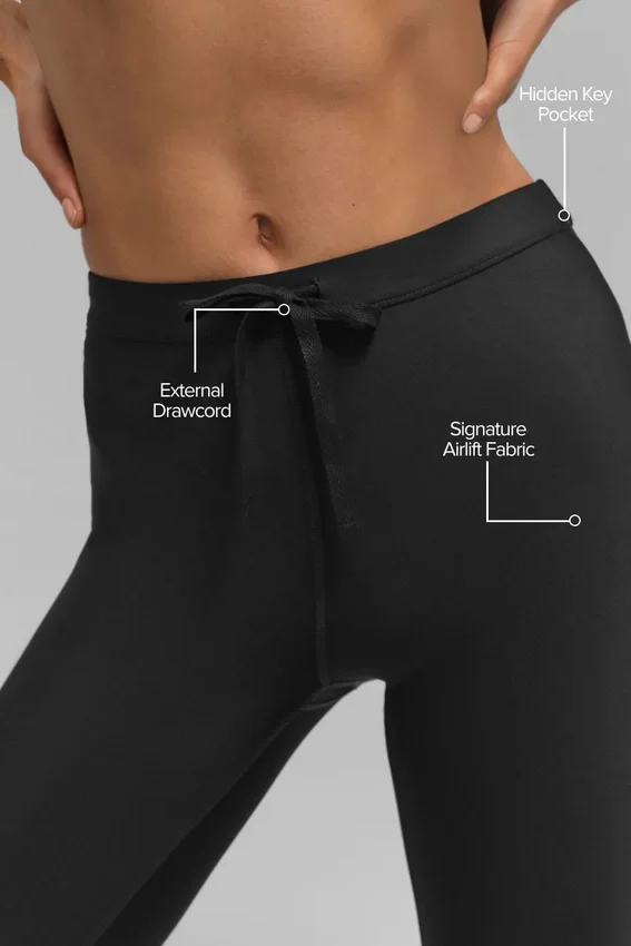 Airlift High-Waist Light Speed Leggings – Schwarz