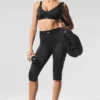 Airlift High-Waist Line-up Capri – Schwarz