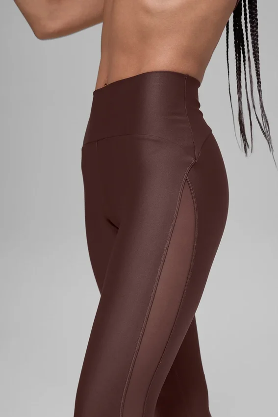 Airlift High-Waist Mesh Infatuation Leggings – Brownstone