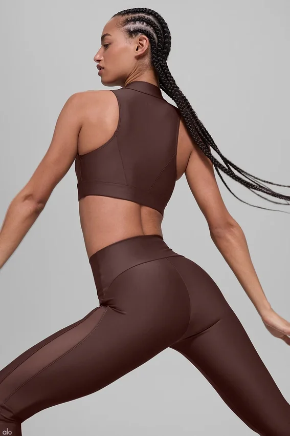 Airlift High-Waist Mesh Infatuation Leggings – Brownstone