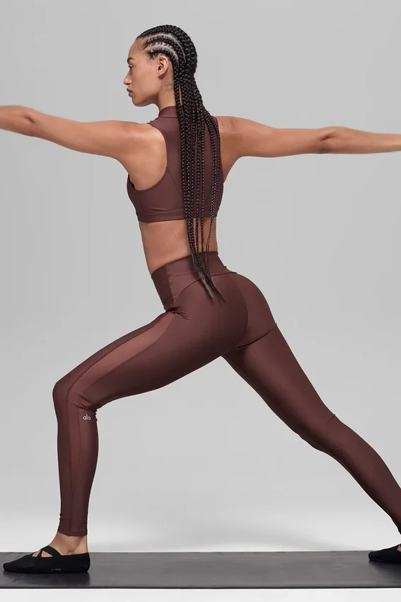 Airlift High-Waist Mesh Infatuation Leggings – Brownstone