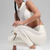 Airlift High-Waist Mesh Infatuation Leggings – Ivory