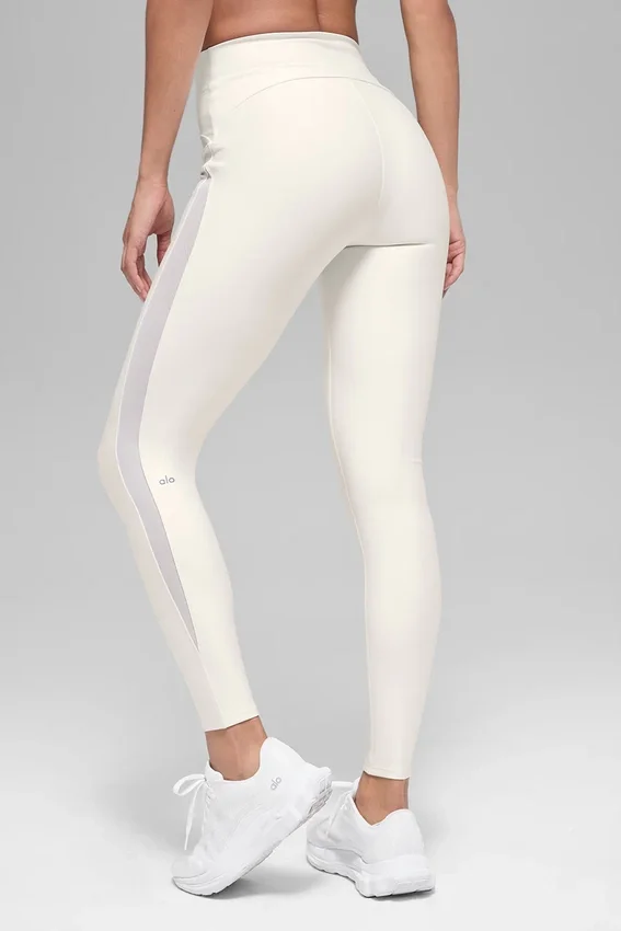 Airlift High-Waist Mesh Infatuation Leggings – Ivory