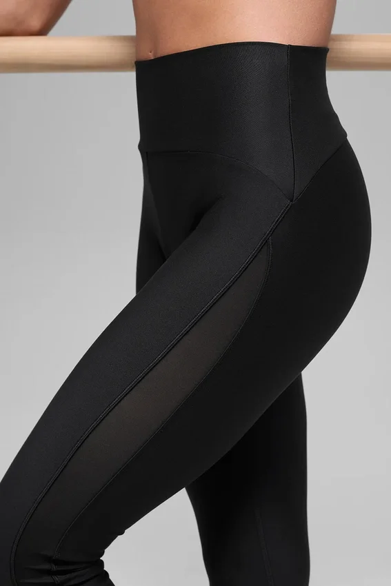 Airlift High-Waist Mesh Infatuation Leggings – Schwarz
