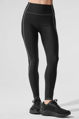Airlift High-Waist Redefine Leggings – Schwarz/Weiß