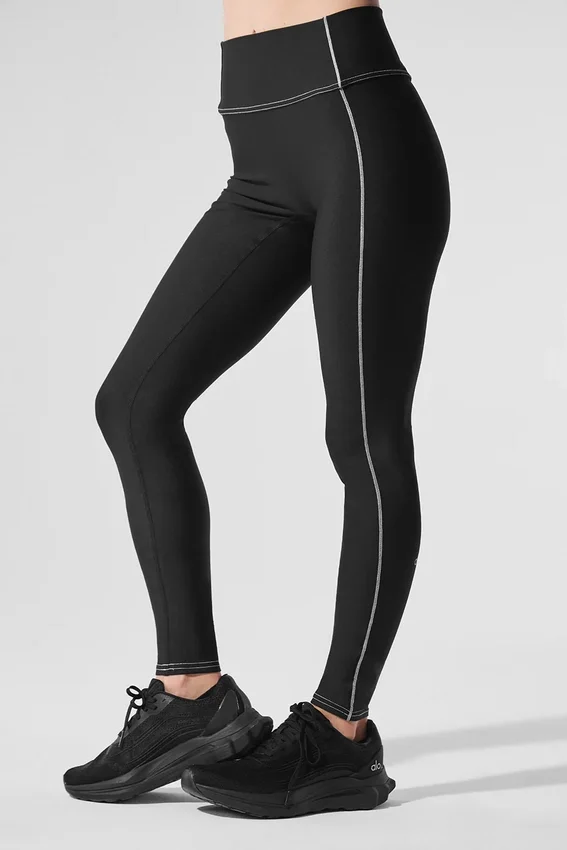 Airlift High-Waist Redefine Leggings – Schwarz/Weiß