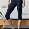 Airlift High-Waist Sleek Capri – Marineblau