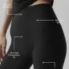 Airlift High-Waist Sleek Capri – Schwarz