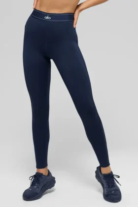 Airlift High-Waist Suit Up Legging – Navy/Navy
