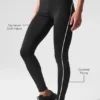 Airlift High-Waist Suit Up Leggings – Schwarz/Weiß
