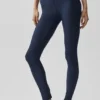 Airlift High-Waist Top-Notch Leggings – Marineblau