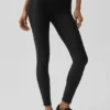 Airlift High-Waist Top-Notch Leggings – Schwarz