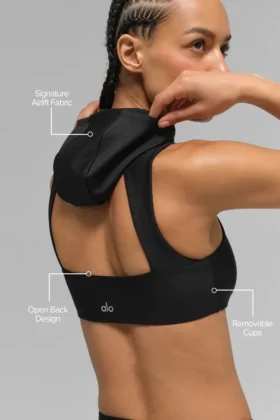 Airlift Light Speed Kapuzen-BH – Schwarz
