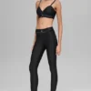 Airlift Love Language Stirrup-Leggings mit High-Waist-Taille – Schwarz