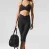 Airlift Mesh Divine Capri mit High-Waist – Schwarz