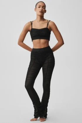 Airlift Mesh High-Waist Cherish Leggings – Schwarz