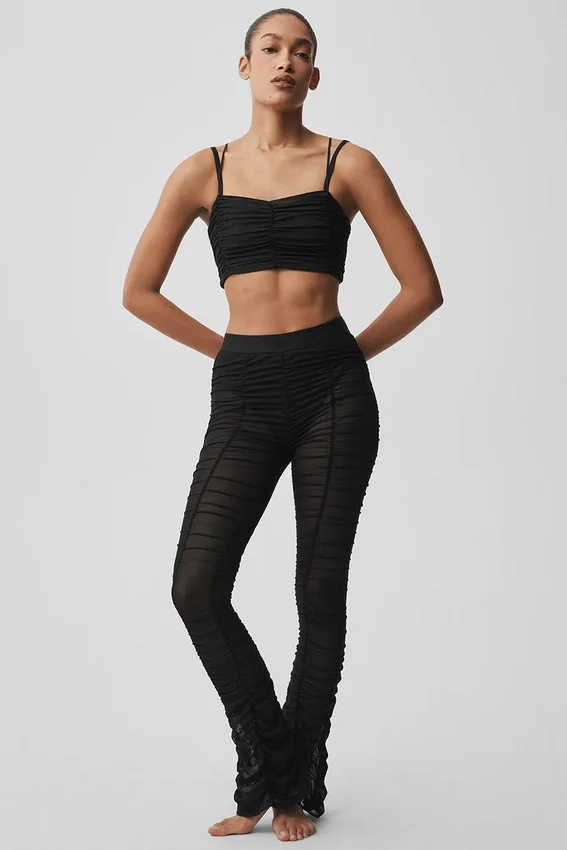 Airlift Mesh High-Waist Cherish Leggings – Schwarz