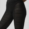 Airlift Mesh High-Waist Cherish Leggings – Schwarz
