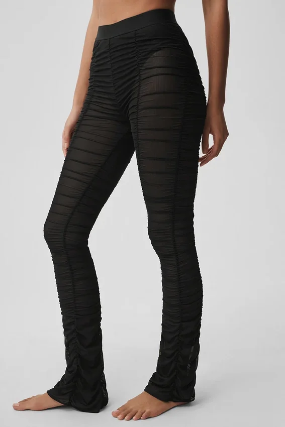 Airlift Mesh High-Waist Cherish Leggings – Schwarz