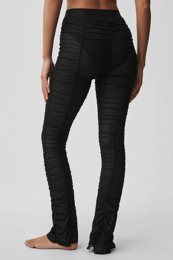 Airlift Mesh High-Waist Cherish Leggings – Schwarz