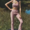 Airlift Mesh High-Waist Cherish Leggings – Vintage Pink