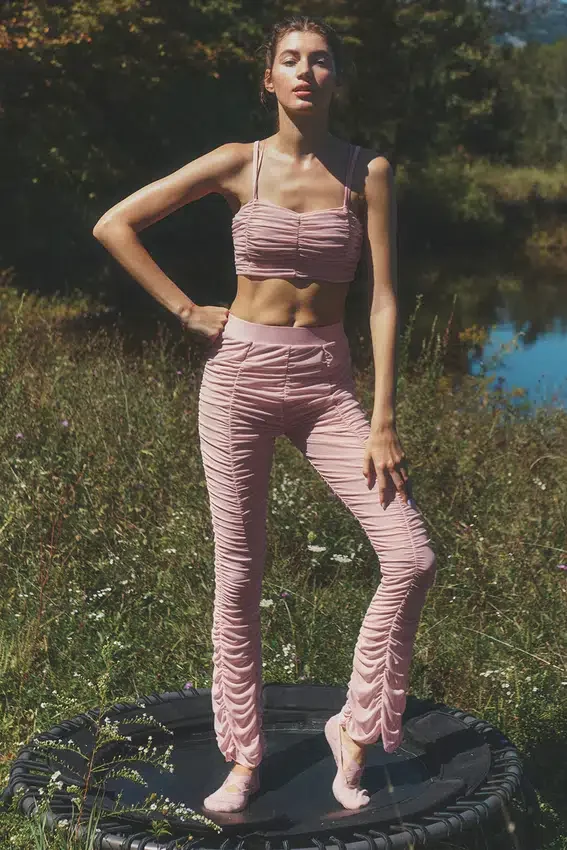 Airlift Mesh High-Waist Cherish Leggings – Vintage Pink