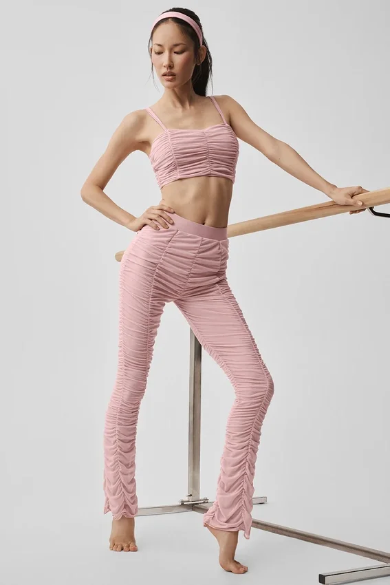 Airlift Mesh High-Waist Cherish Leggings – Vintage Pink