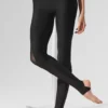 Airlift Mesh High-Waist Darling Stirrup Leggings – Schwarz
