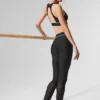Airlift Mesh High-Waist Darling Stirrup Leggings – Schwarz