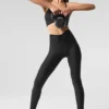 Airlift Mesh High-Waist Divine Leggings – Schwarz