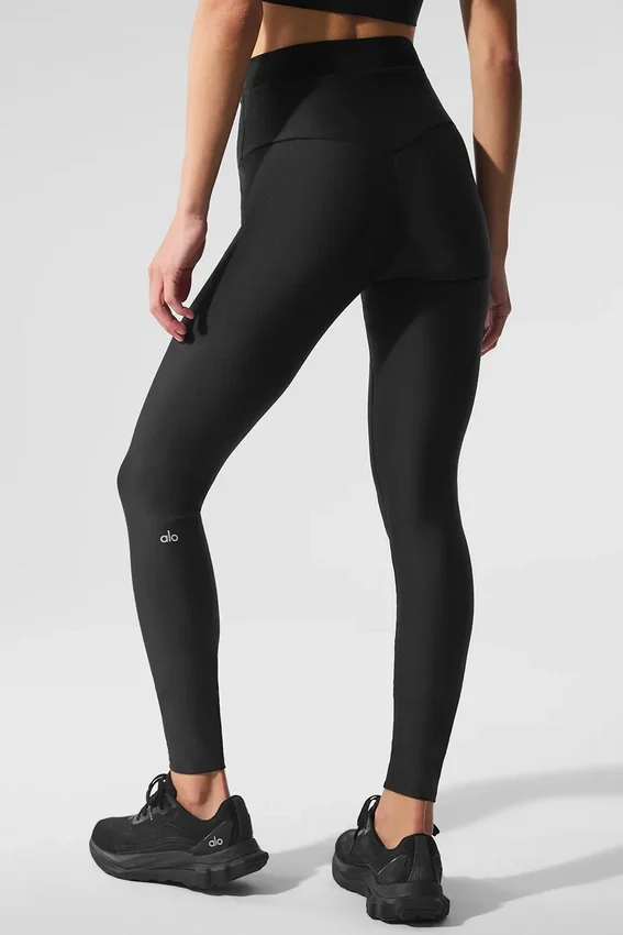 Airlift Mesh High-Waist Divine Leggings – Schwarz