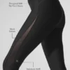Airlift Mesh High-Waist Just Right Capri – Schwarz