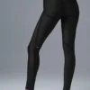 Airlift Mesh Line-up Leggings mit High-Waist-Taille – Schwarz