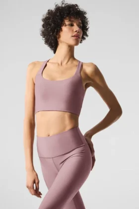 Airlift Sleek Bra Top – Smoky Quartz
