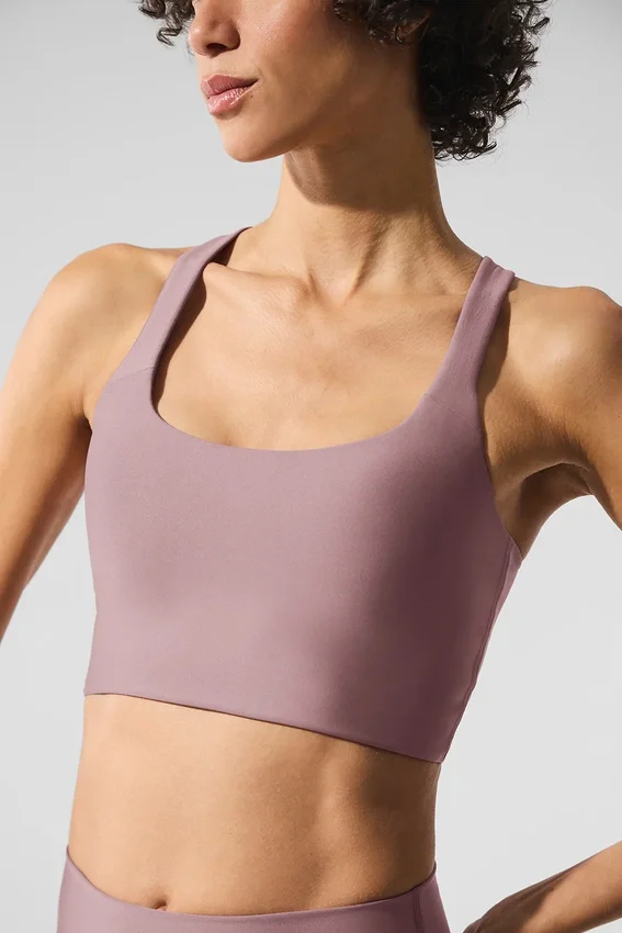 Airlift Sleek Bra Top – Smoky Quartz