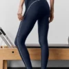 Airlift Speedwork-Leggings mit hoher Taille und 7/8-Beinlänge – Navy