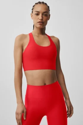 Airlift Super Sleek BH-Top – Leuchtend Rot