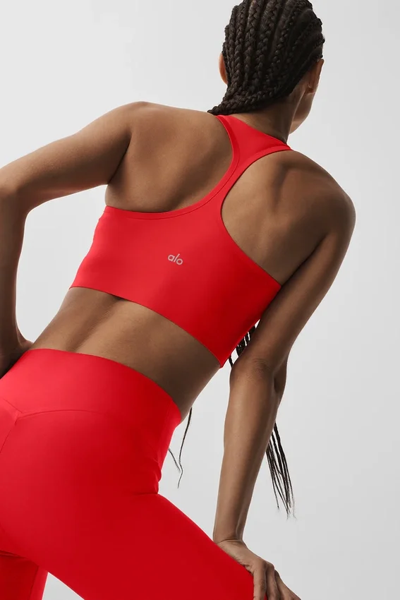Airlift Super Sleek BH-Top – Leuchtend Rot