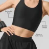 Airlift Super Sleek BH-Top – Schwarz