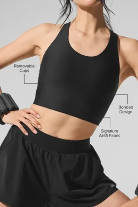 Airlift Super Sleek BH-Top – Schwarz