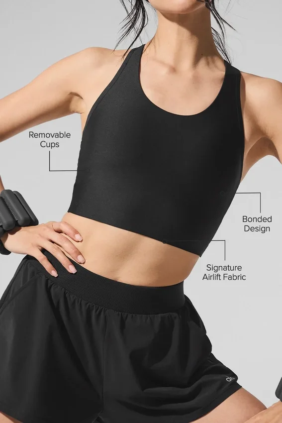 Airlift Super Sleek BH-Top – Schwarz