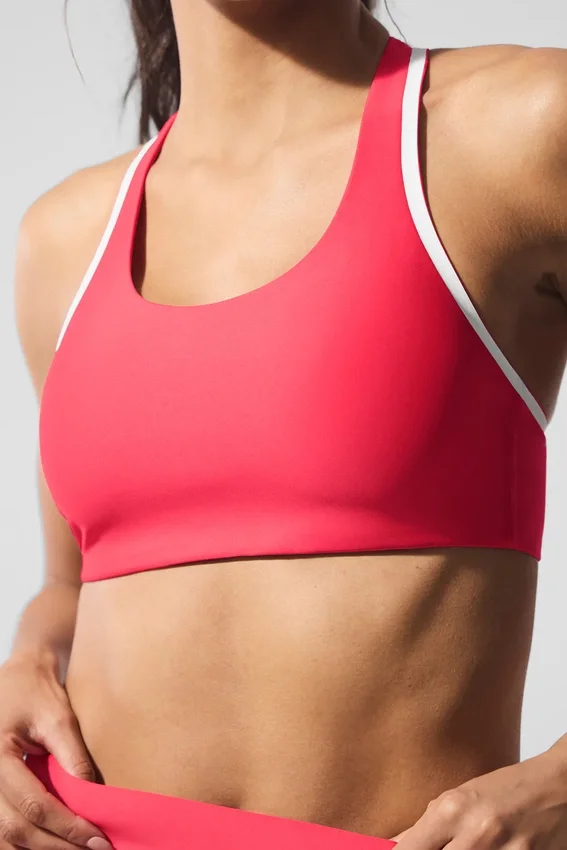 Airlift Super Sleek Contrast BH – Candy Red/Weiß